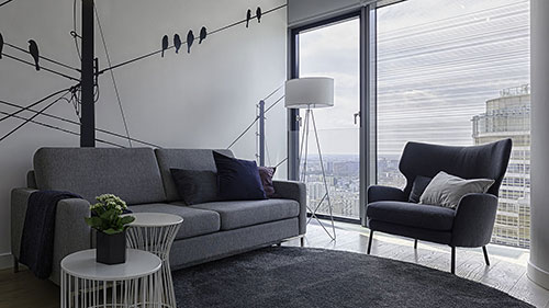 Widok na panoramę Warszawy